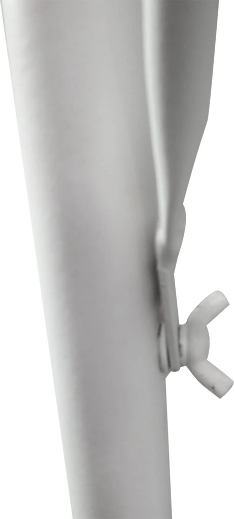 Outsunny Stół Wiszący Balkonowy Kwadratowy Regulowana Wysokość Metalowy Biały 60x565x45cm | Aosom PL