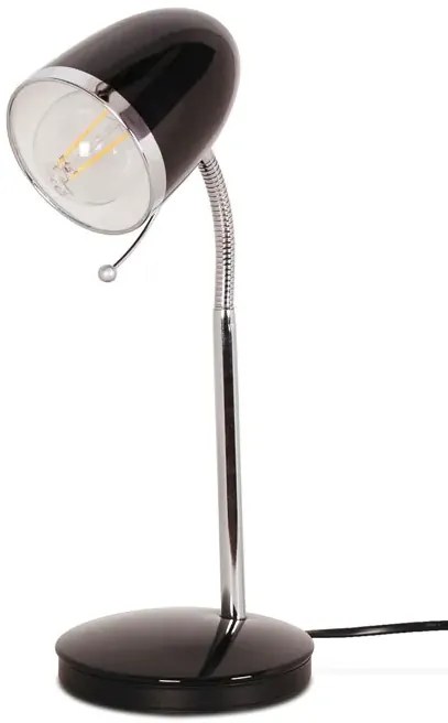 Czarna lampka biurkowa z ruchomym przegubem - S272 K6-H75