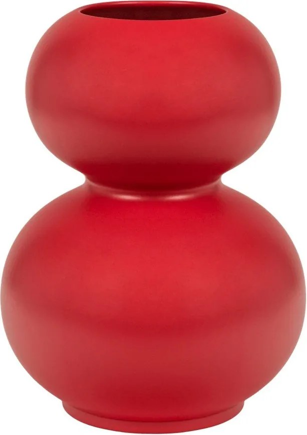 Czerwony ceramiczny wazon (wysokość 36 cm) Tuga – noo.ma