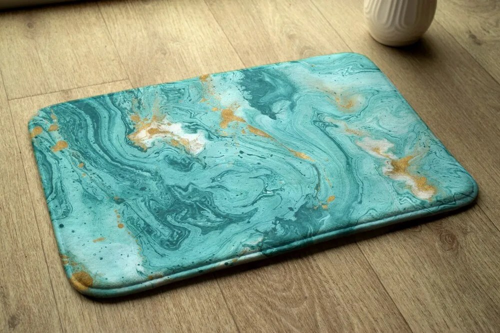 Dywanik pod prysznic Dywanik pod prysznic Turkusowy marmur