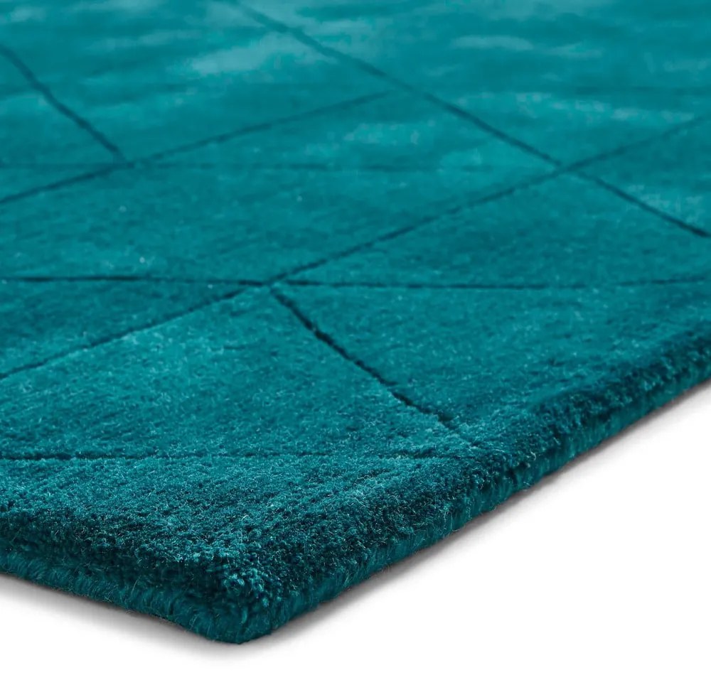 Zielony wełniany dywan Think Rugs Kasbah, 150x230 cm