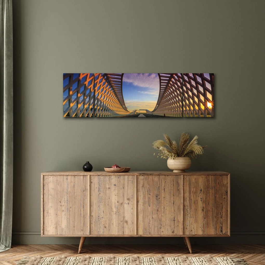 Obraz nowoczesnej architektury mostowej (170x50 cm)