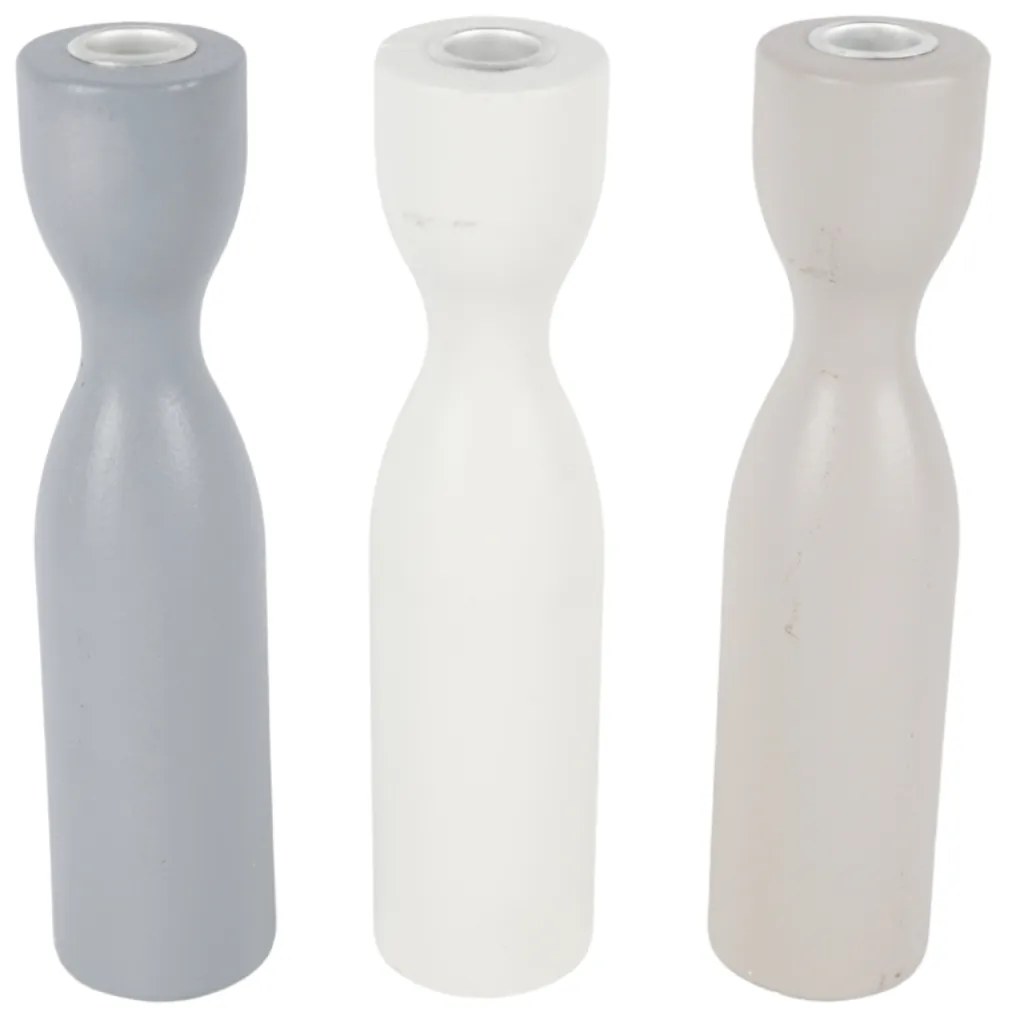 Drewniany świecznik TORNE 25 cm - różne kolory