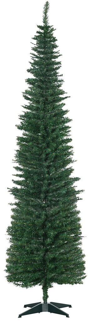HOMCOM Sztuczna choinka Tanne, ze stojakiem, 2,1 m, Zielona | Aosom PL