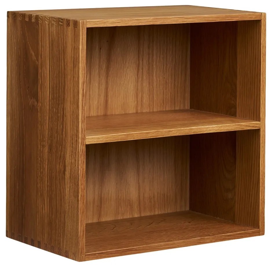 Wielopoziomowa półka z litego drewna dębowego w naturalnym kolorze 18 cm Townsville – House Nordic