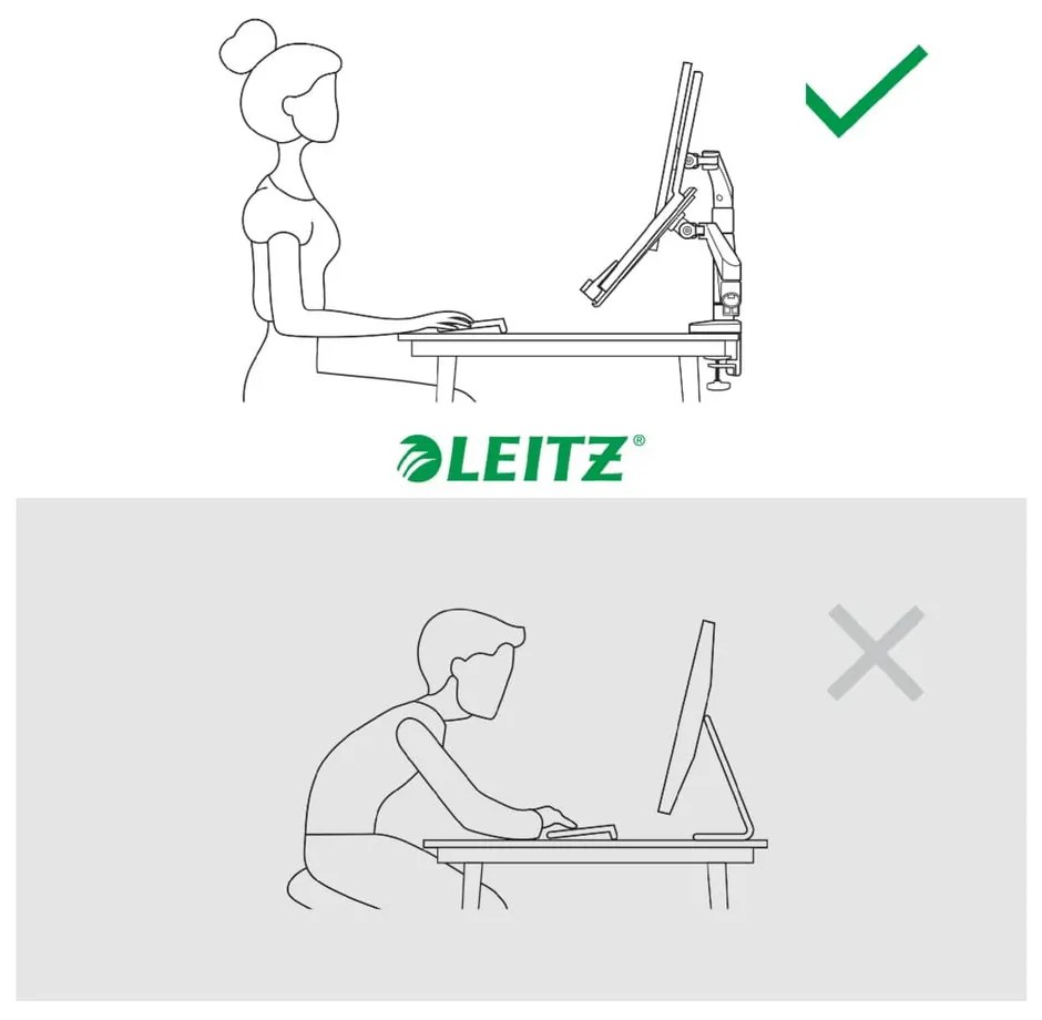 Uchwyt na monitor i laptop Ergo – Leitz