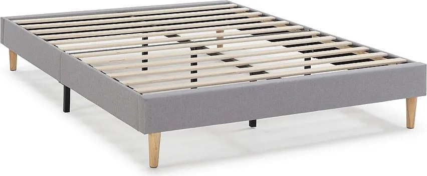 Kolumnowy materac tapicerowany Aura 160x200 cm Szary jasny, Wysokość 30 cm.