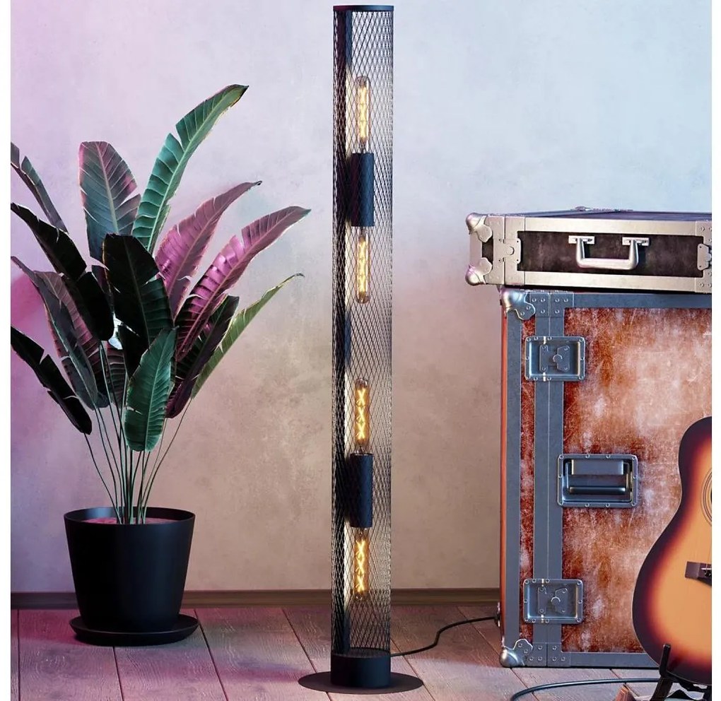 Eglo 43537 - Lampa podłogowa REDCLIFFE 4xE27/40W/230V