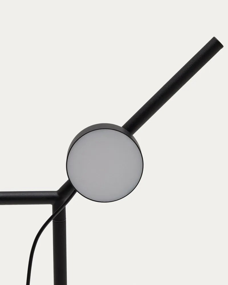 Czarna lampa stojąca LED ze ściemniaczem (wysokość 160 cm) Orey – Kave Home