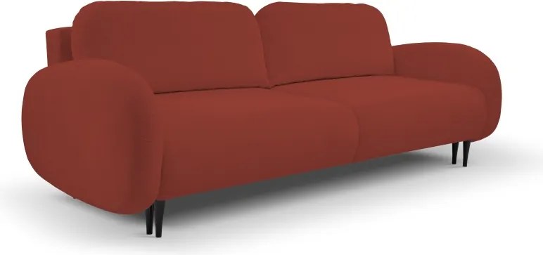 Sofa SOFT z funkcja spania i pojemnikiem CZERWONY RUN AGAIN 55