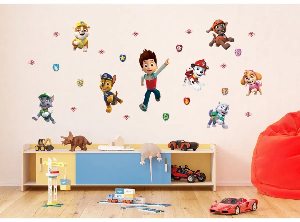 Dekoracja samoprzylepna Paw Patrol, 65 x 85 cm