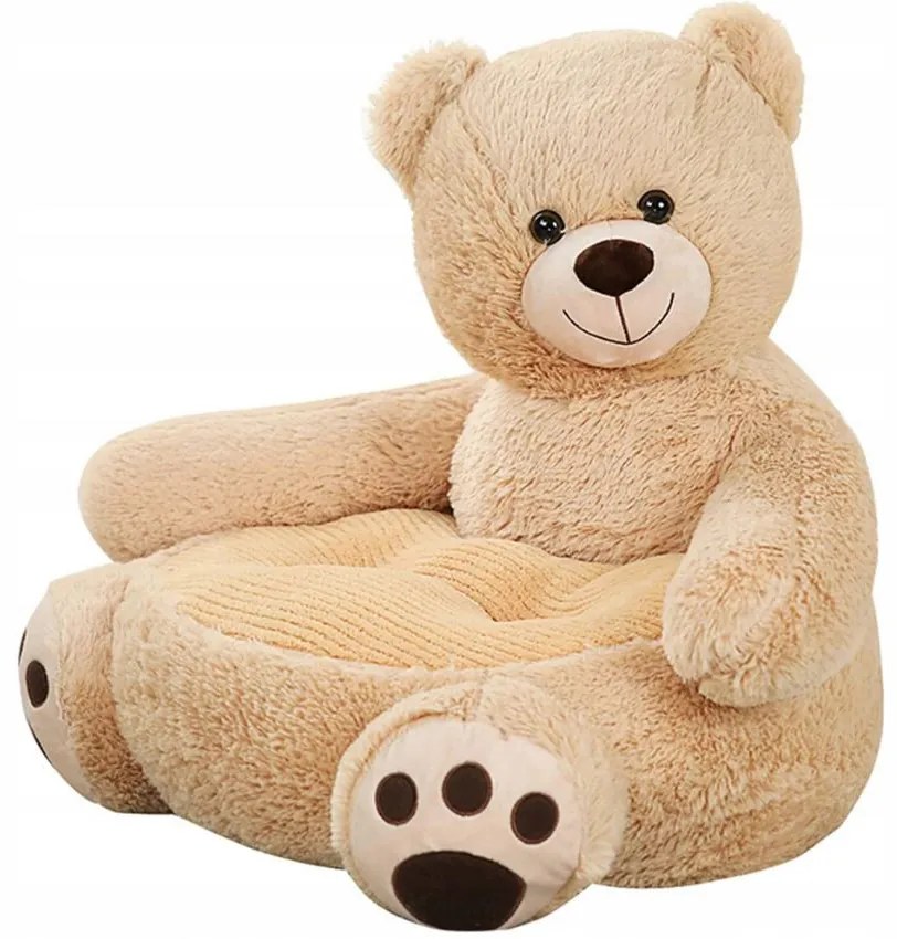 Pluszowy fotelik pufa dla dzieci