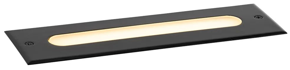 Zewnetrzna Nowoczesny klosz ogrodowy czarny 30 cm z LED IP65 - Eline Nowoczesny Oswietlenie zewnetrzne