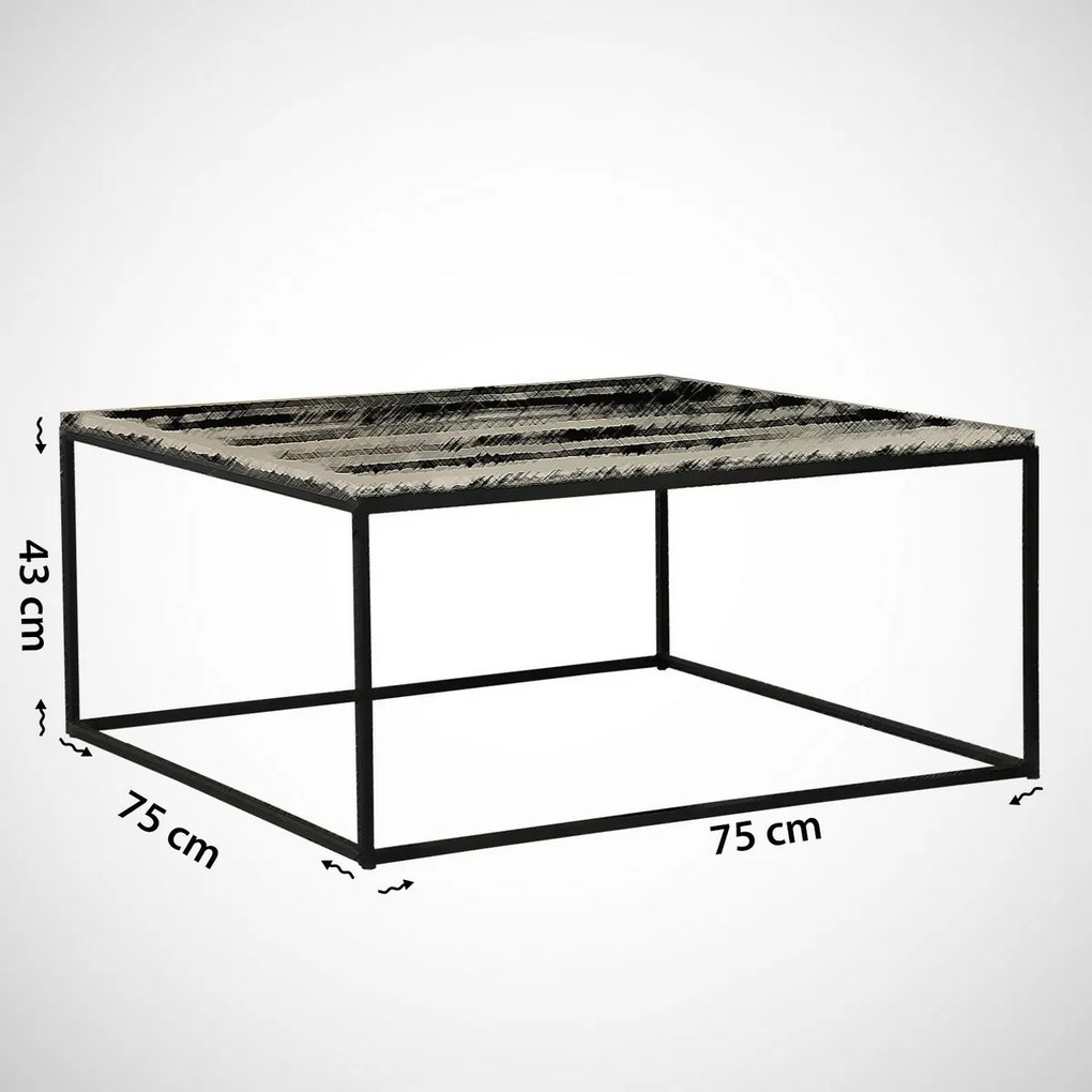Stolik konferencyjny Poly Black and White