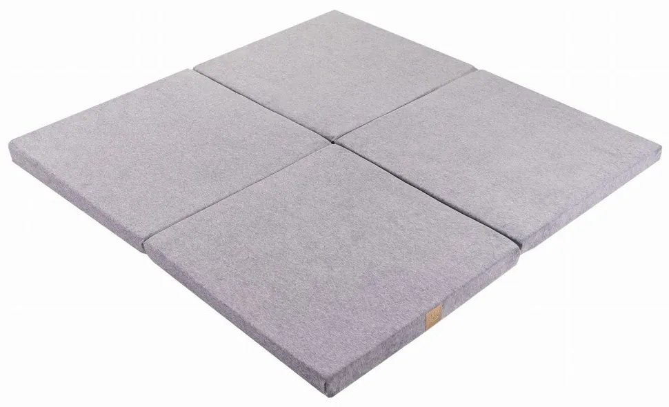 Szara mata do zabawy dla dzieci 120x120 cm – Meowbaby