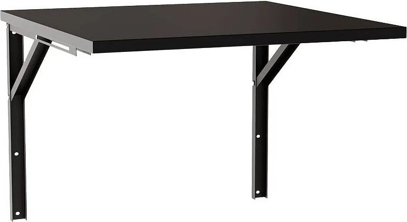 Stół rozkładany ścienny FLIP 68x68 cm Czarny