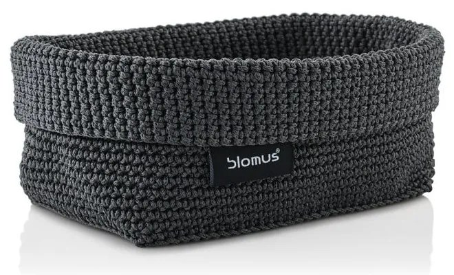 Ciemnoszary koszyk Blomus Rope, 11,5x20 cm
