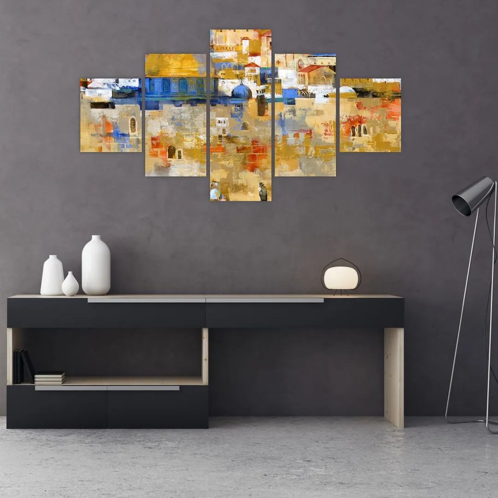 Obraz - Ściana płaczu, Jerozolima, Izrael (125x70 cm)