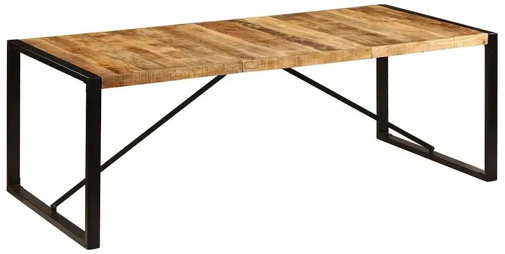 Brązowy stół w stylu loftowym 100x220 L8-M70