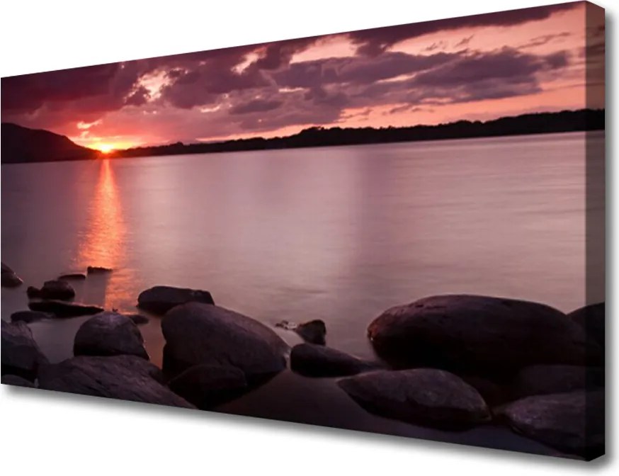 Obraz na płótnie Kamienny Brzeg Oceanu