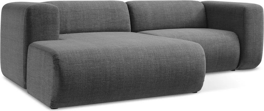 Szary narożnik (lewostronny/z szezlongiem) Ekahi – Makamii