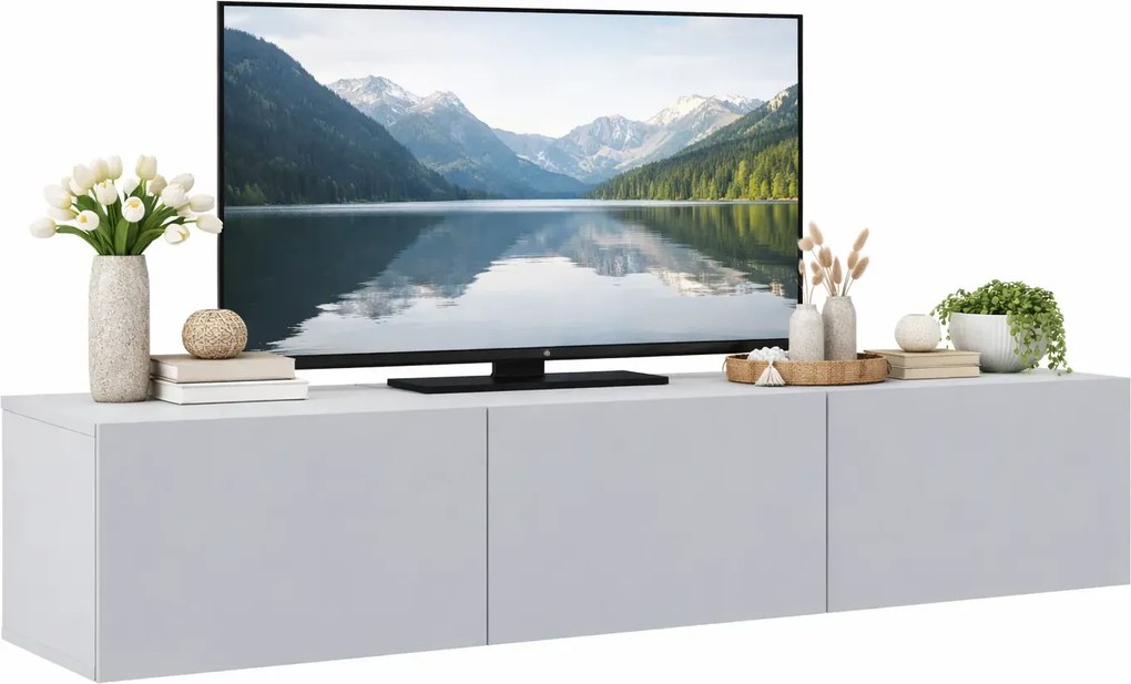 Biała nowoczesna szafka RTV E5-F85