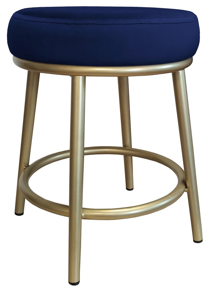 Taboret Ben noga metalowa złota MG16