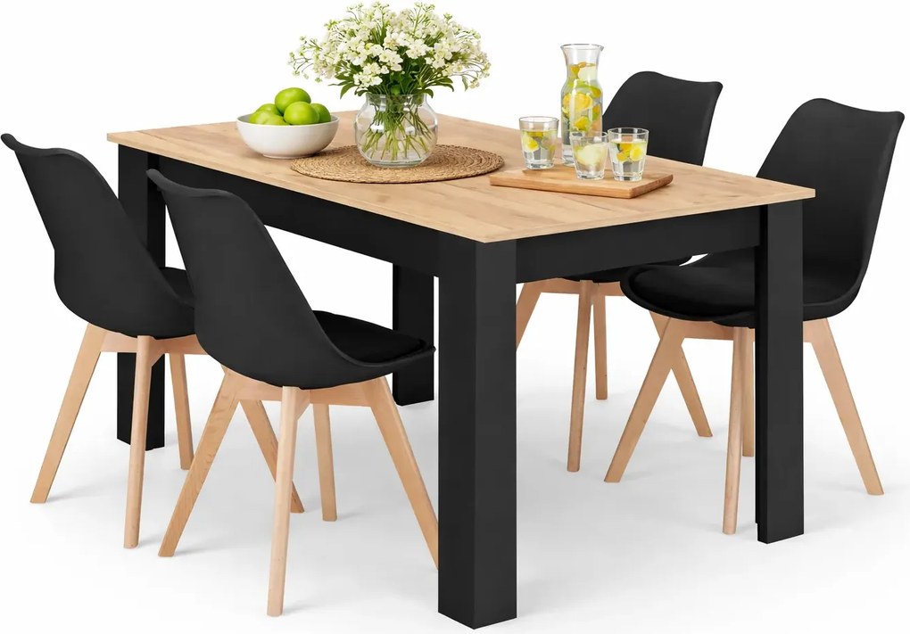 Zestaw stół z 4 krzesłami A5-T26