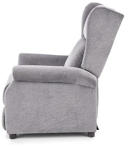 Popielaty fotel masujący - Nika 3X