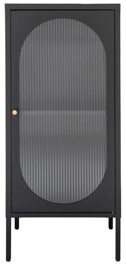 Czarna metalowa witryna 50x110 cm Adelaide – House Nordic