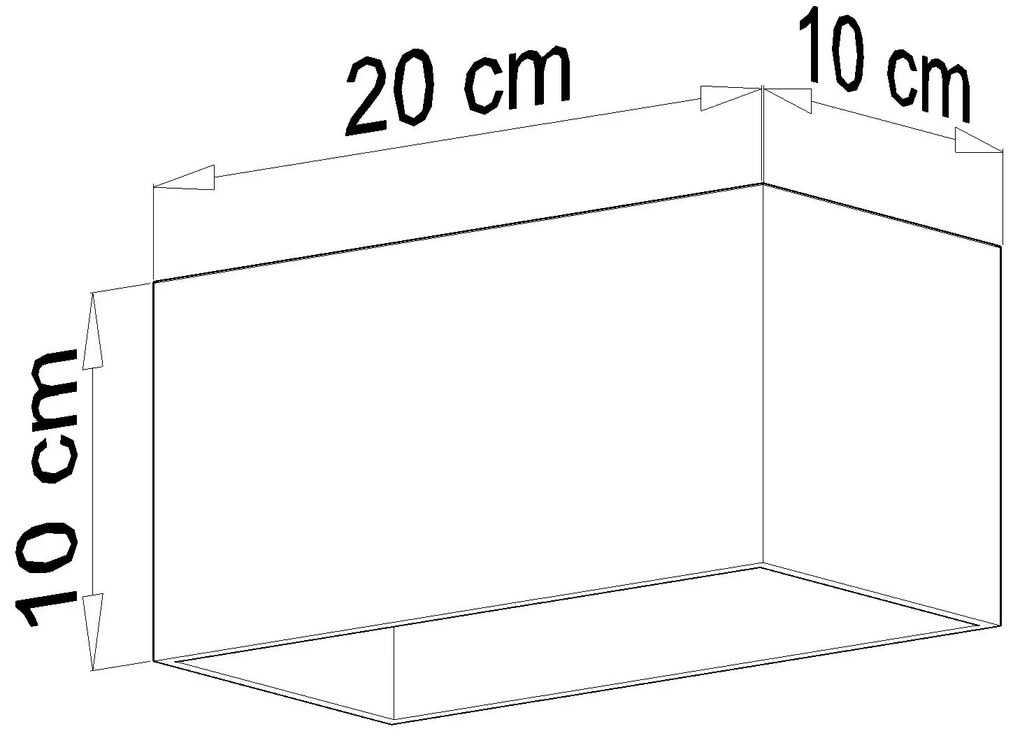 Szary geometryczny plafon LED - EX509-Lenobri