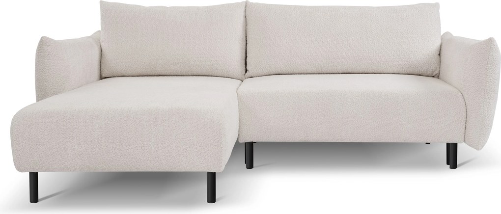 Masseno Narożnik UNO z funkcją spania i pojemnikiem na pościel Narozniki L, Rozkładana sofa - Beżowy, ANTHOLOGY 02
