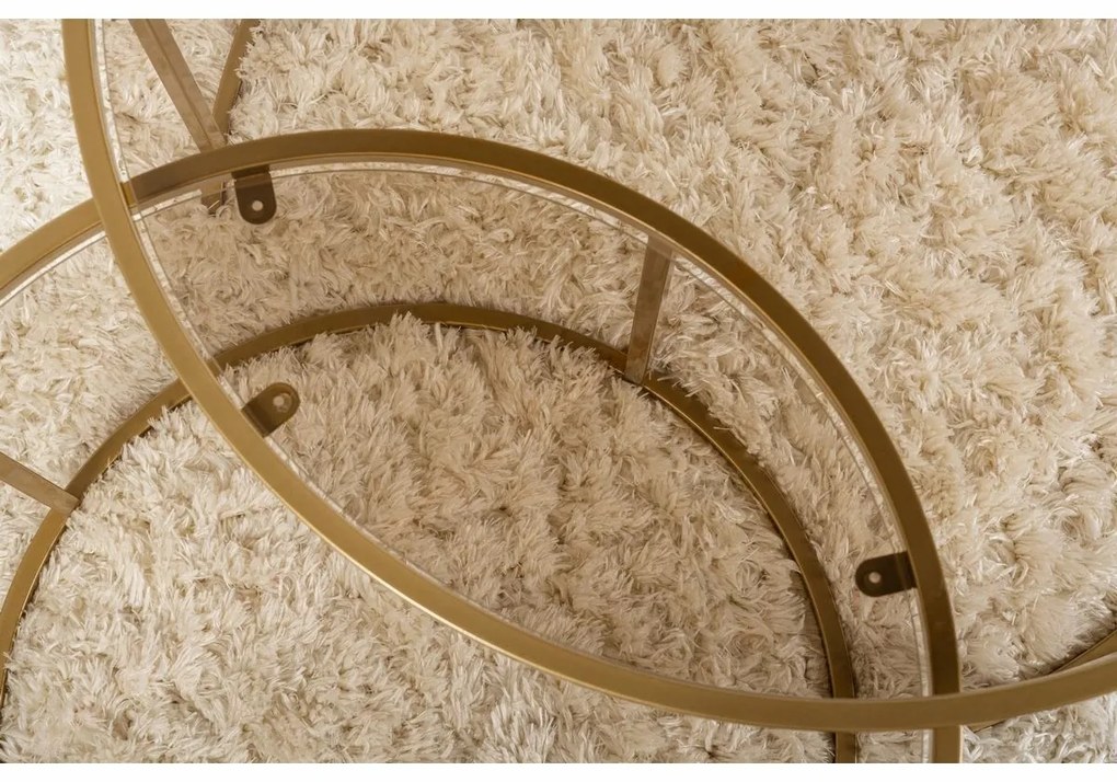 Zestaw stolików konferencyjnych Aurum Gold and Bronze 80 cm, 2 szt.