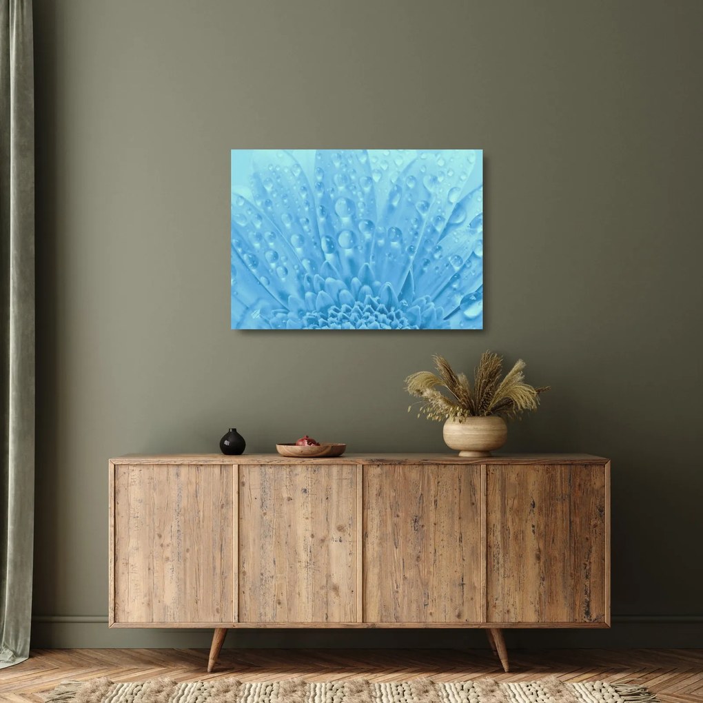 Obraz na szkle - Ujęcie makro kwiatu (70x50 cm)