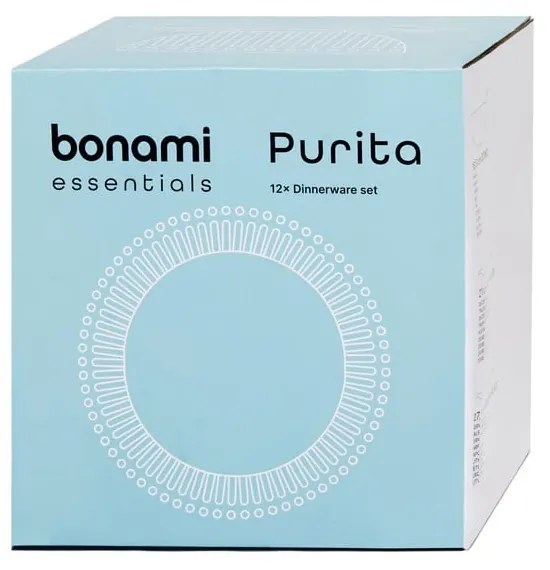 Porcelanowy zestaw talerzy 12 szt. Purita – Bonami Essentials