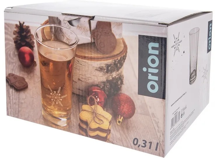 Orion Komplet szklanek Płatek śniegu 0,31 l, 6 szt.