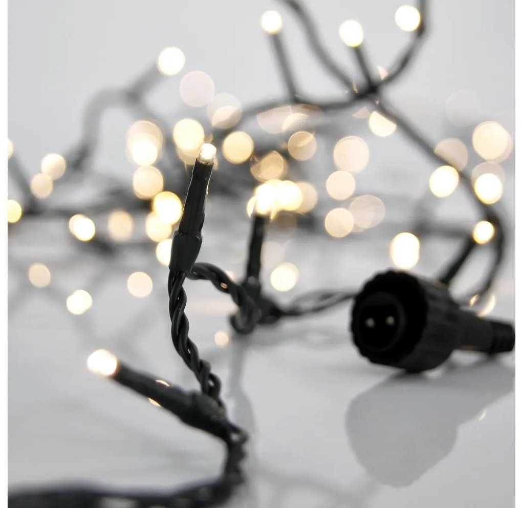 Zewnętrzne lampki świąteczne LED SNAKE, 800 diod, 19,1 m, IP44, ciepła biel