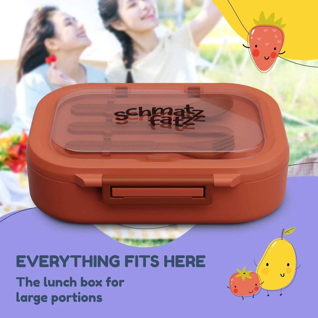 Klarstein Schmatzfatz Bunko, śniadaniówka, lunch box z tworzywa sztucznego