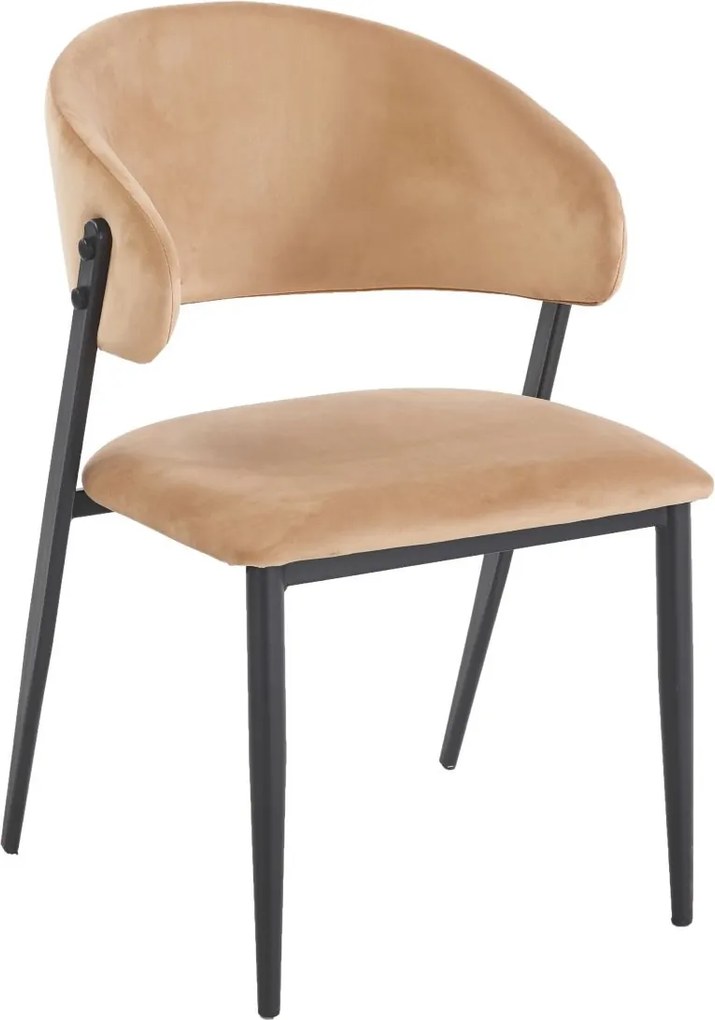 Eleganckie krzesło do jadalni K48-FX, czarny stelaż