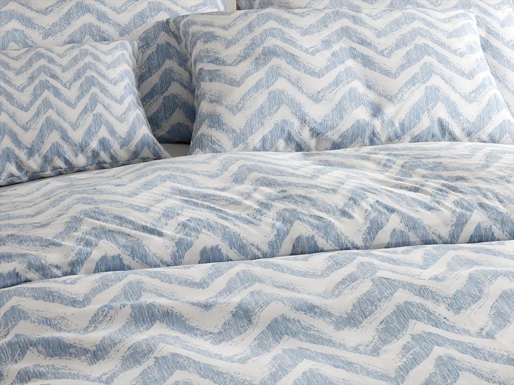 PrzytulneMieszkanie.pl PrzytulneMieszkanie.pl Pościel z bawełny renforcé VLNKY niebieska Rozmiar pościeli: 70 x 90 cm | 140 x 220 cm