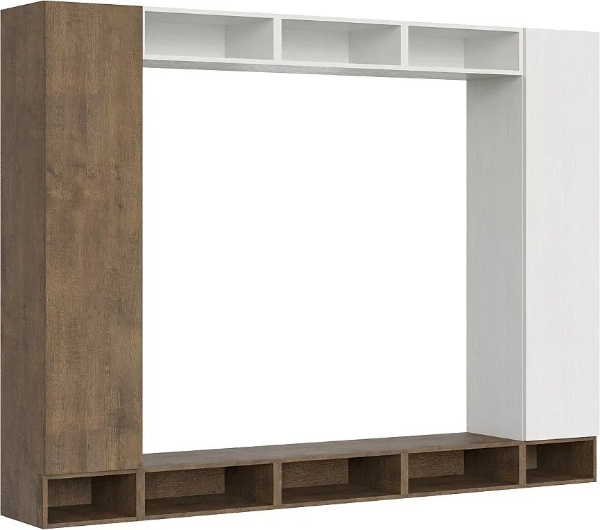 Kompozycja ścienna do salonu A107 szer. 260 wys. 194 gł. 39,2