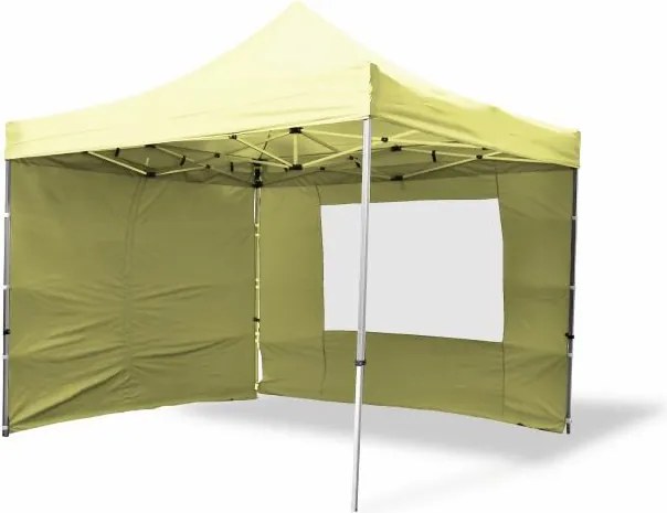 Pawilon ogrodowy PROFI rozkładany 3 x 3 m - champagne, 4 ściany