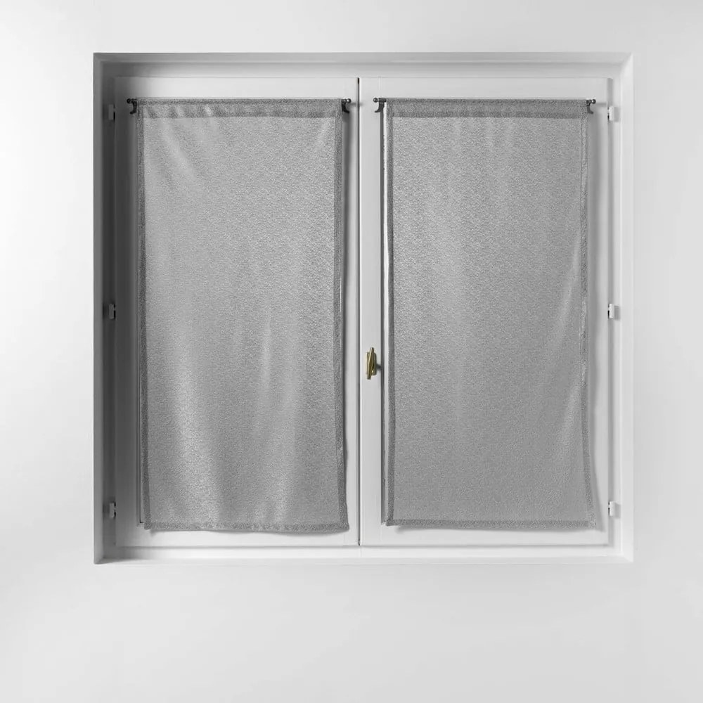Szare firanki zestaw 2 szt. 60x90 cm Castille – douceur d'intérieur