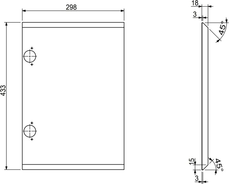 Mexen Rivel szafka łazienkowa 100 cm z umywalką Vela prawą, 1S, 1D, ryflowana, biała mat - 91A23-10047-3-BBFF01-W23P01