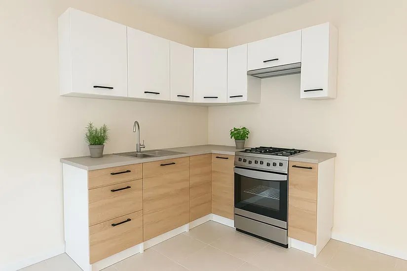 Meble narożne do kuchni dąb artisan E8-E52