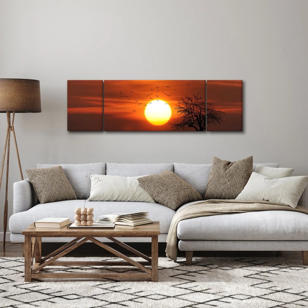 Obraz - Zachód słońca (170x50 cm)