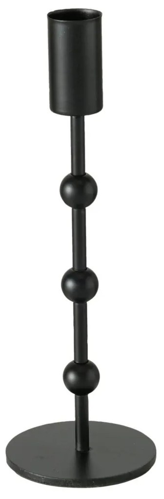 Metalowy świecznik Kimberly, 2 sztuki, kolor czarny