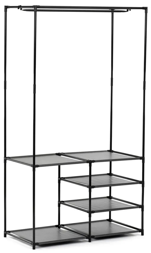 Stojak na ubrania GD-172 BK, metal, czarny