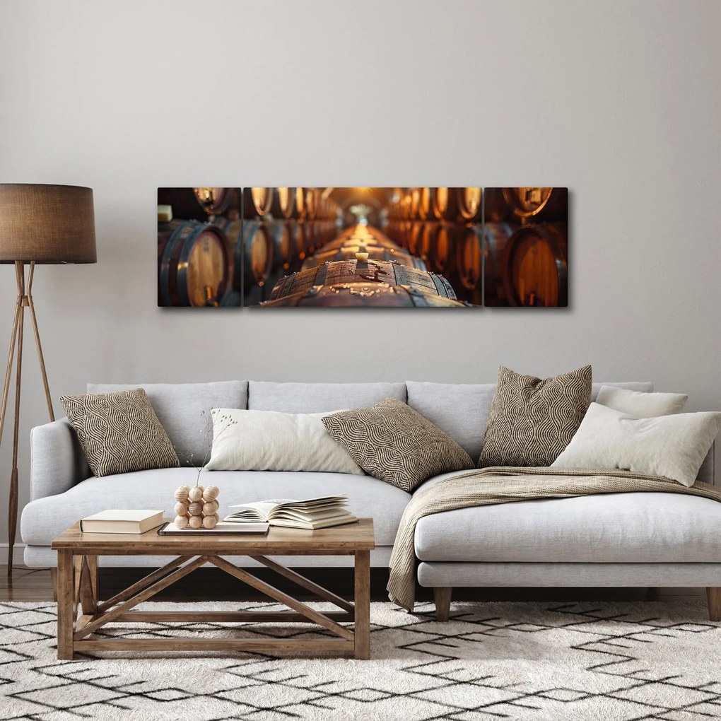 Obraz - Piwniczka na wino (170x50 cm)