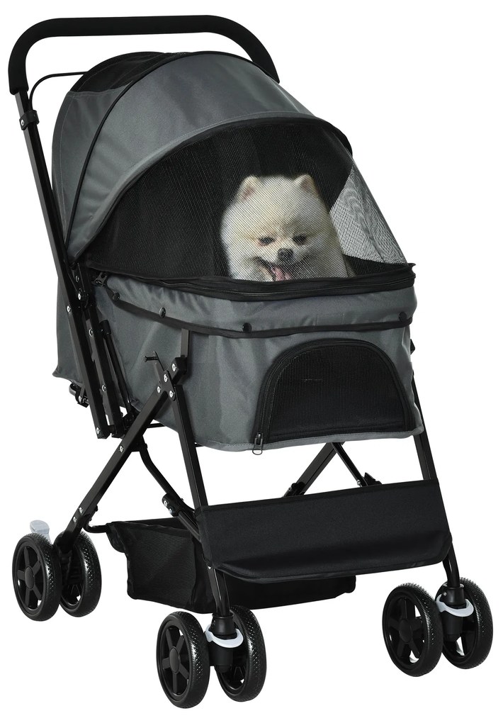 Outsunny Wózek dla Psa Składany Oxford Tkanina do 20kg | Aosom PL